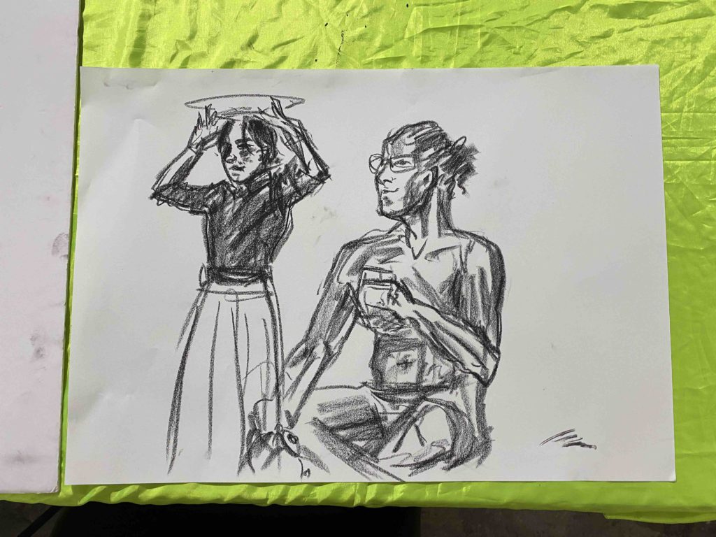 3 queer life drawing conversation, miles coote, make an exhibition of yourself, life drawing cafe