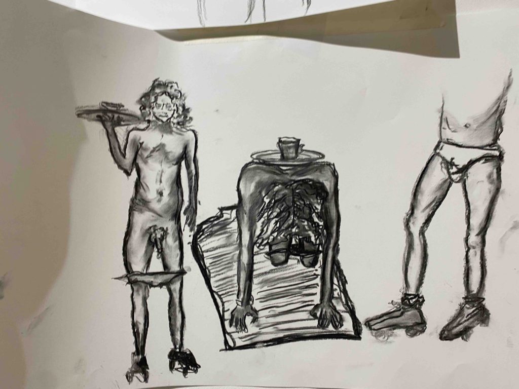 9 queer life drawing conversation, miles coote, make an exhibition of yourself, life drawing cafe